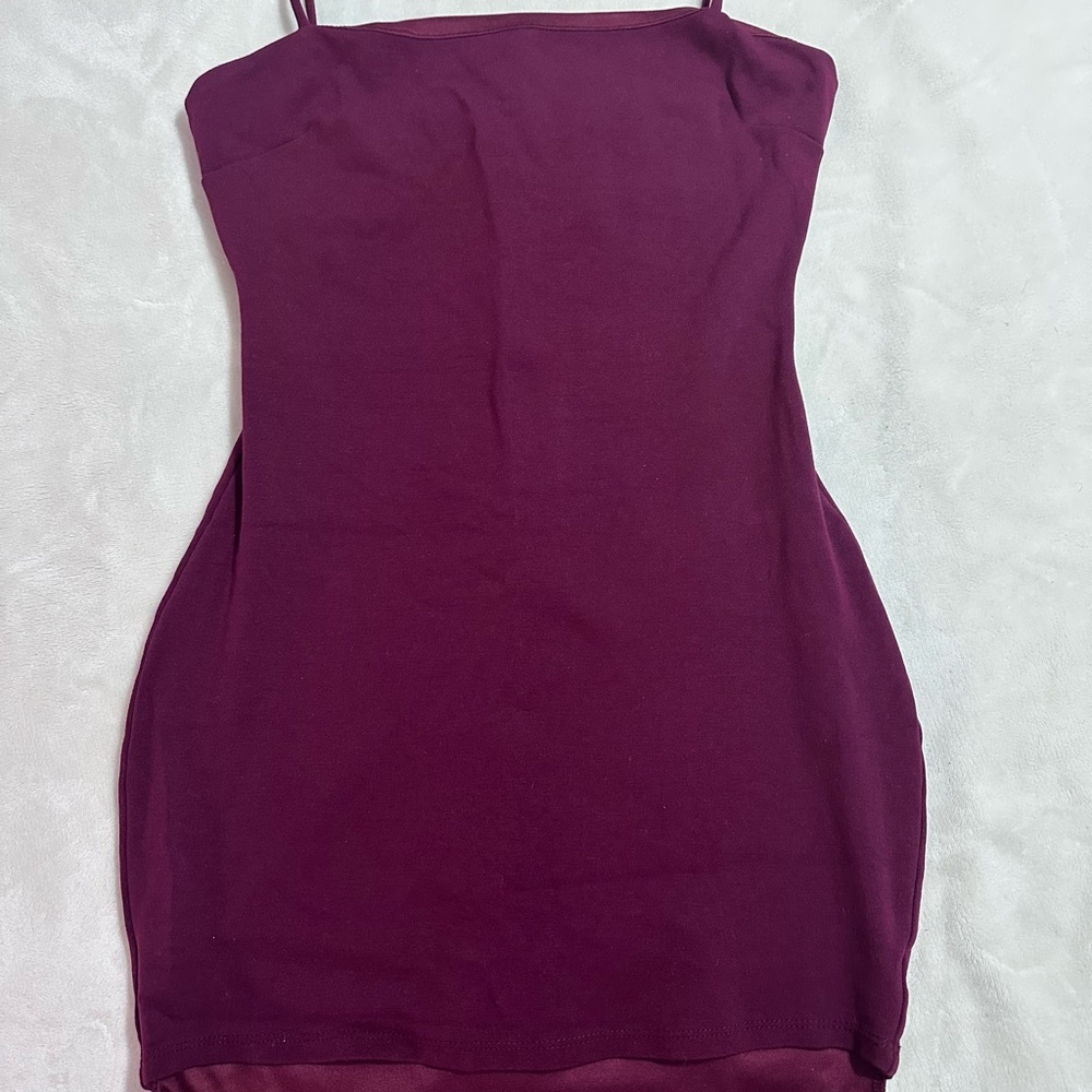 Lulu's Rich Purple Mini Dress size s (stretchy?